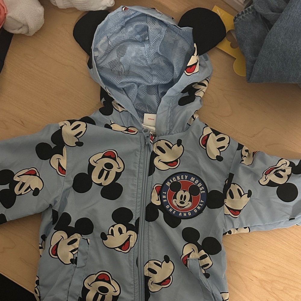 NWOT Disney Mickey Mouse Blue windbreaker 24 months/2T
